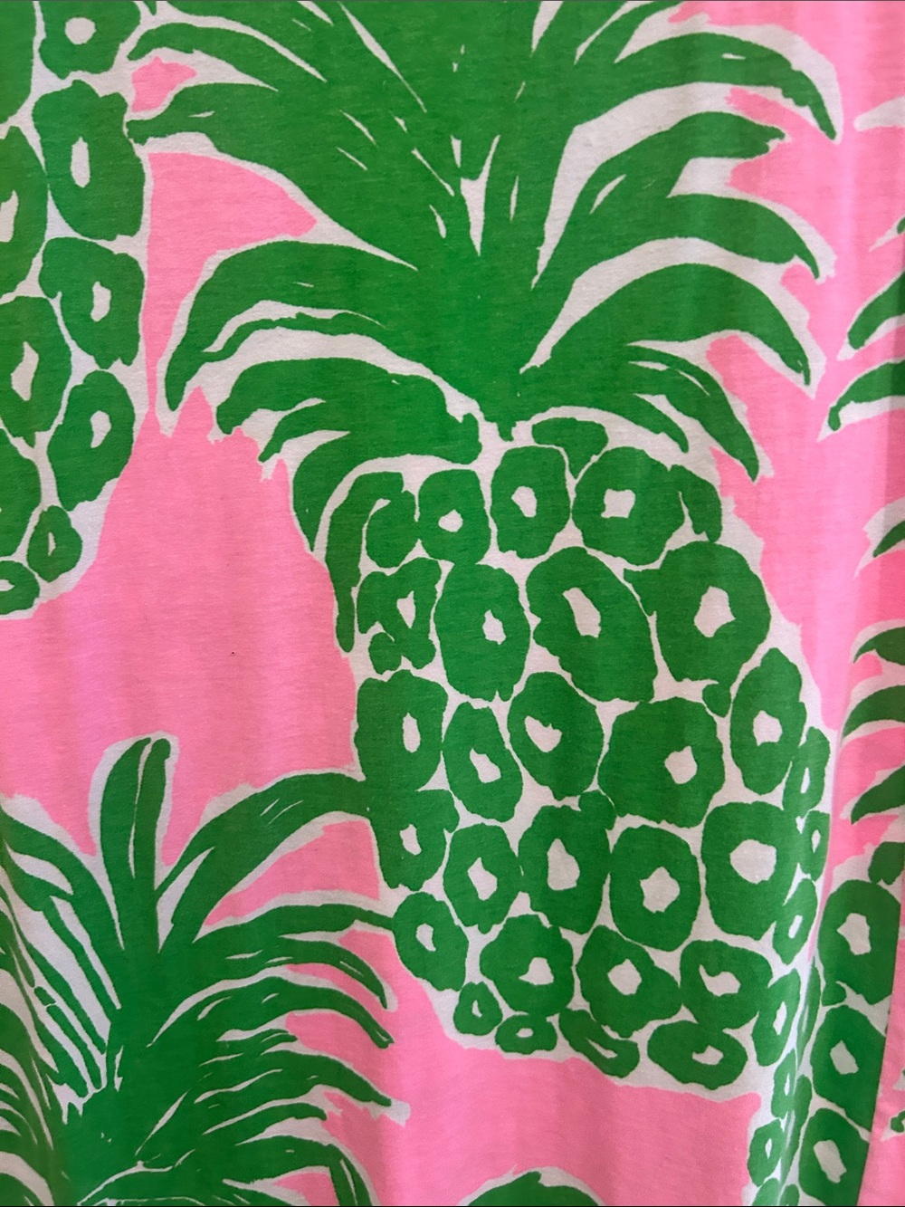Lilly Pulitzer Pink and Green Pineapple Mini Dress - Picture 3 of 5